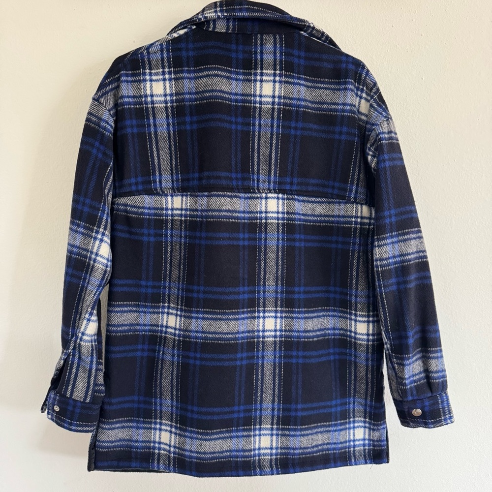 H&M Blue Plaid Jacket - Picture 6 of 6